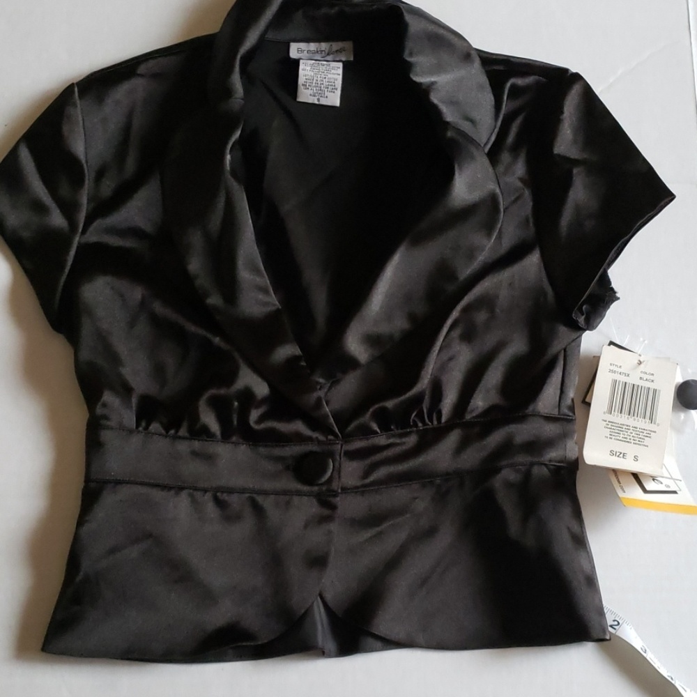 Satin short jacket